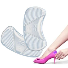 Одна пара) анти-износа ноги пятки столба пятки колодки прозрачный силиконовый Массаж Невидимый носить ноги пятки стельки