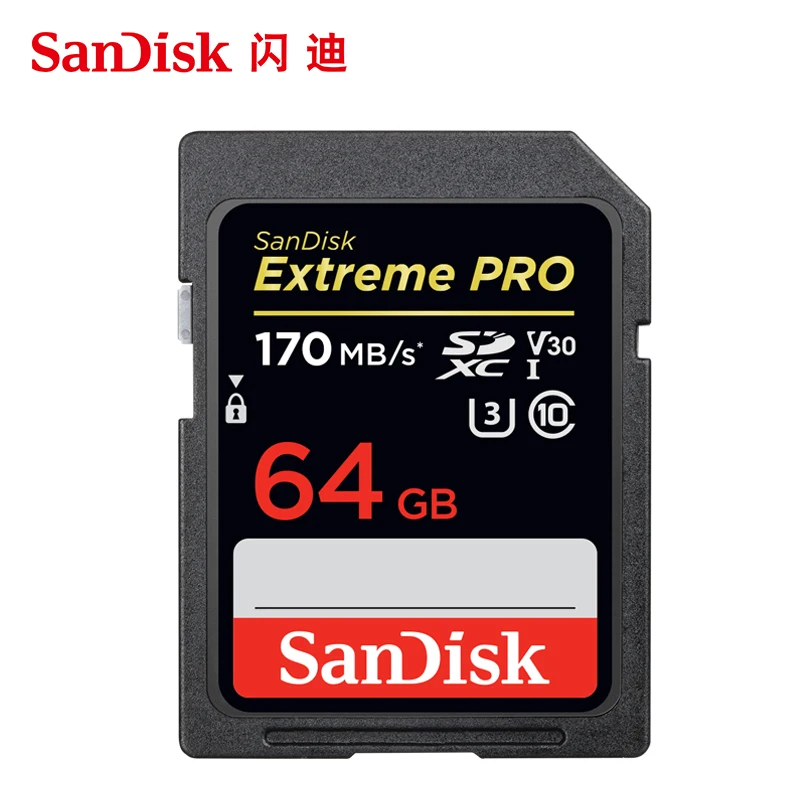 SanDisk Extreme Pro/Ultra sd карта 32 Гб 128 64 256 ГБ 512 16 U3/U1 памяти флеш SD память SDXC SDHC|Карты памяти|