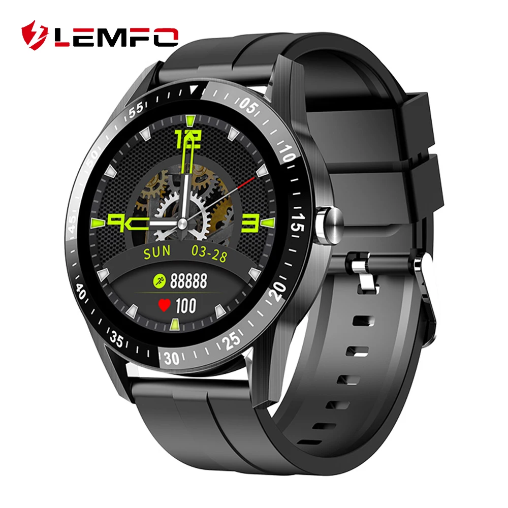 Смарт-часы LEMFO сенсорный экран 2020 дюйма Bluetooth пульсометр IP67 | Электроника