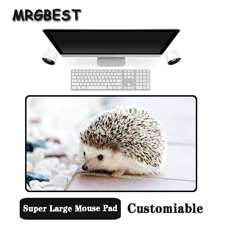 

MRGBEST Big Promotion Large Size Multi-size Locked Mouse Pad Hedgehog animal Pattern PC Computer Notebook Desk Mat