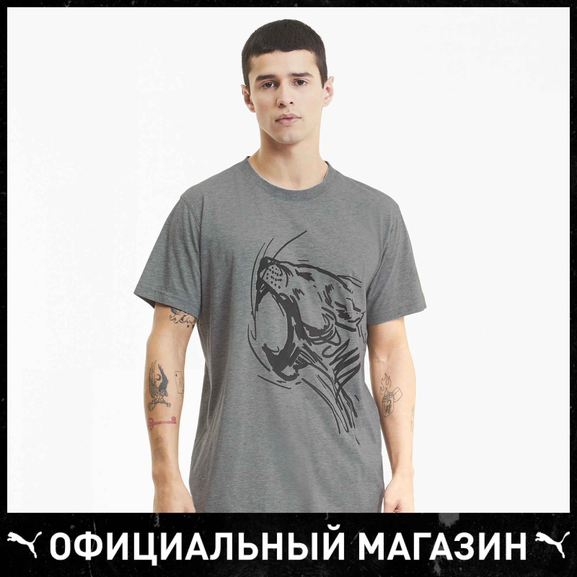 Футболка PUMA Performance Graphic SS Tee | Мужская одежда
