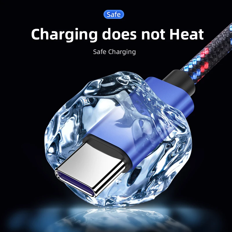 CANDYEIC 5A USB C TYPE кабель для Android Xiaomi Redmi Huawei супер быстрая зарядка iPhone Samsung Micro