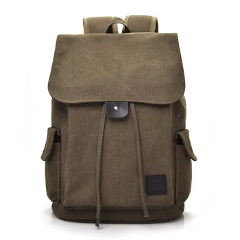 

Fashion Men Women canvas Backpack Casual lagre capacity Solid color travel Backpack College style student schoolbag laptop bag