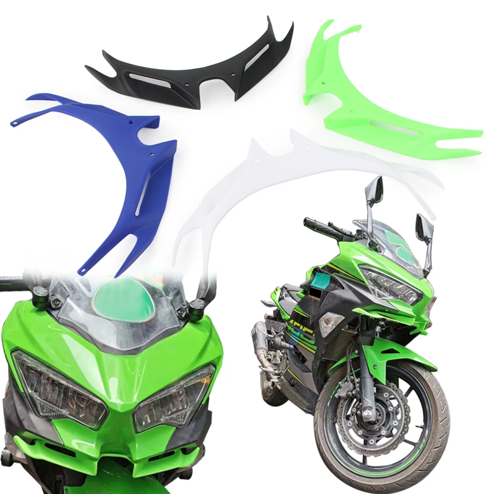 for Kawasaki Ninja 400 250 2018 2019 Motorcycle Front Fairing Pneumatic Winglets Tip Wing Protector Shell ABS Plastic Cover | Автомобили и