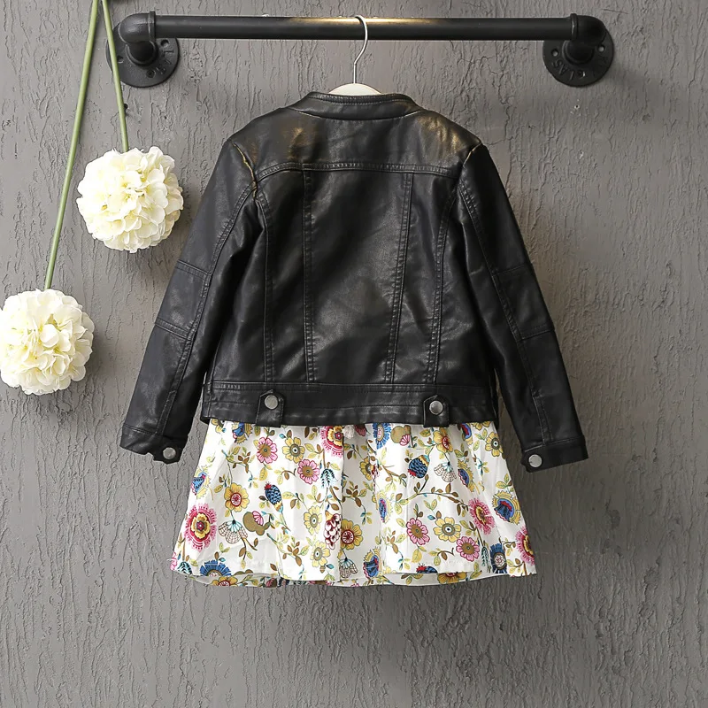 

2019 Spring Autumn Winter Girls' Jacket Children Pu Child Leather Coat Autumn Korean-style MEN'S Leather Jacket Coat 191708