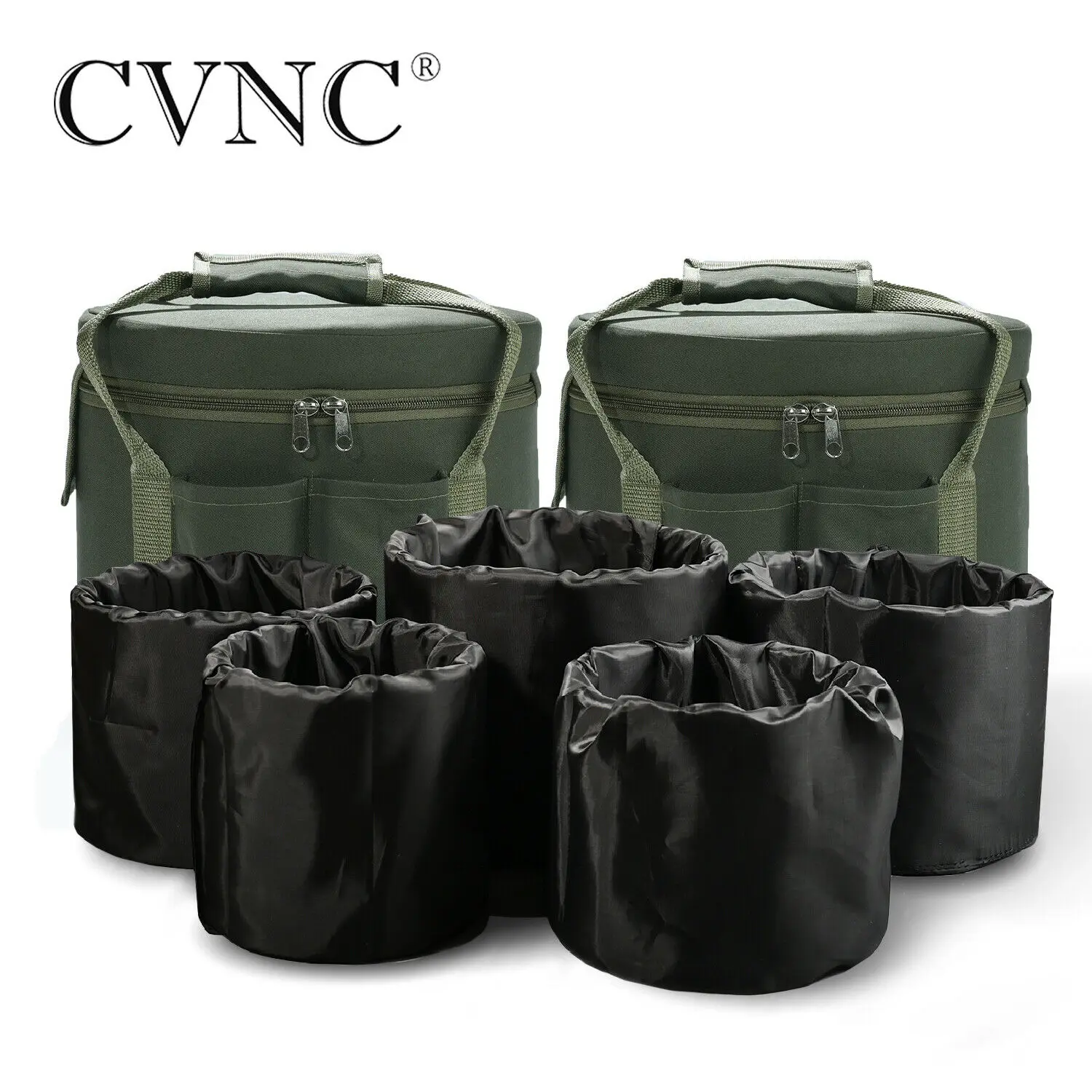 Холщовые сумки CVNC для переноски зеленые чехлы поющих 6-12 дюймов 11/12 2 шт. |