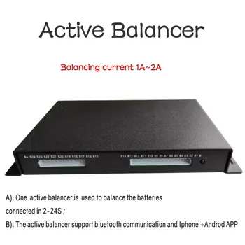 

Battery active balancer/equalizer bluetooth balancing current 1A-2A for Li-ion /LiFePo4/LTO batteries connected in 2-24 series