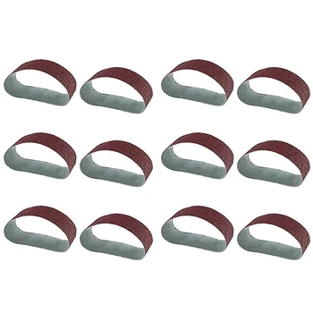 

12Pcs/Set Grinding Sanding Belts Grinder Accessories Grit Aluminum Oxide for Sander Polishing Replacement Machine Abrasive Tool