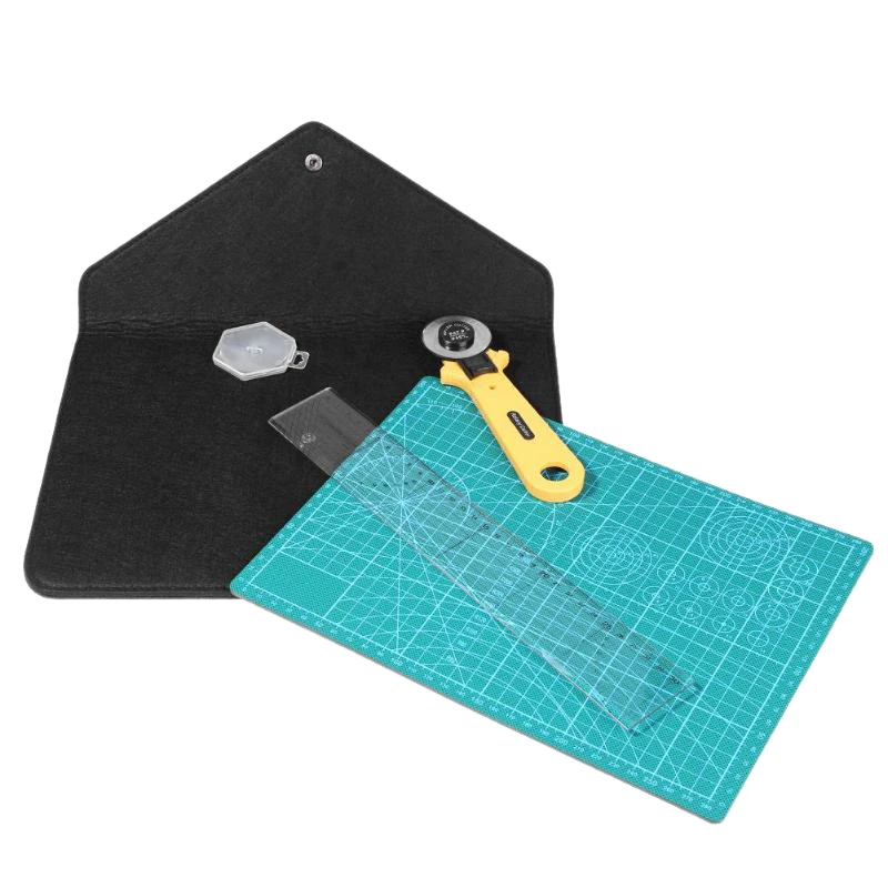 

A4 Grid Double Sided Plate Cutting Mat Pad Cardboard Cutting Tool Kit Acrylic Transparent Ruler Cloth Cutter Blades Sewing Tools