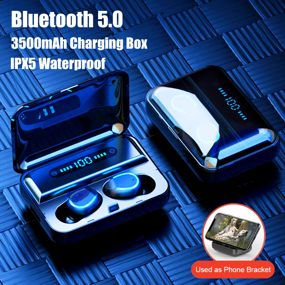 Bluetooth 5 0 TWS Earphone Stereo Wireless Earbuds fone Bluetooth Headphones TWS Sport Waterproof Earphones For IPhone Android