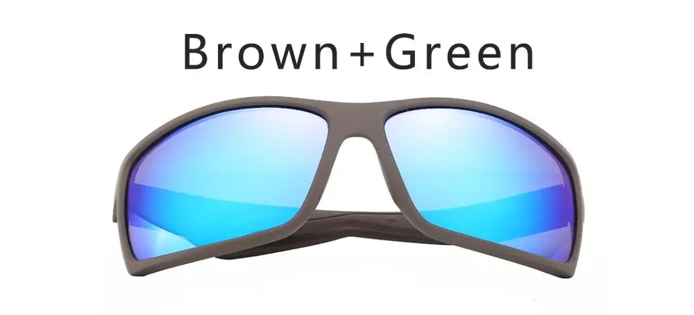 Eefton поляризационные солнцезащитные очки, мужские, бренд Косты, зеркальные, для улицы, для вождения, солнцезащитные очки, мужские очки с квадратной оправой, UV400, очки с логотипом - Цвет линз: C8