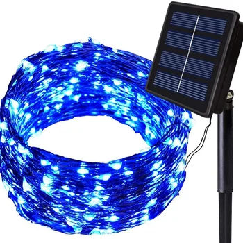 

Solar String Lights Outdoor 150 LED Waterproof Fairy String Decorative Copper Wire Lights for Wedding Patio Bedroom Party Promot