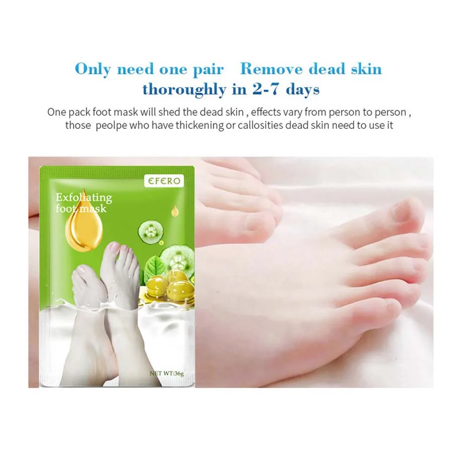 

2 Pair Exfoliating Foot Mask Moisturizing Hydrating Whitening Feet Baby Fee Skincare to Remove Dead Skin Foot Peeling Mask