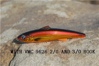 Le Fish 180 мм 87 г с VMC крючком большой карандаш для тунца - Цвет: E005