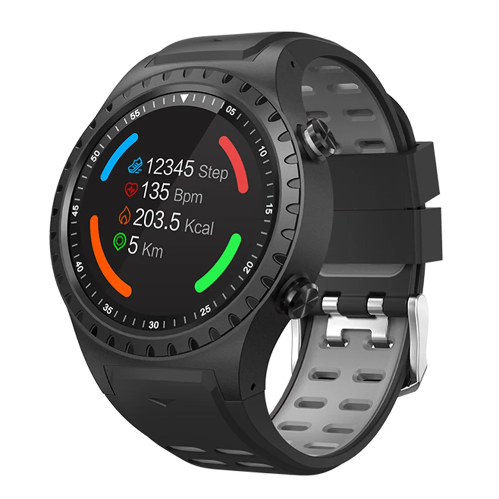 Серый Умные часы LEMFO M1 с поддержкой SIM и Bluetooth, с функцией телефонного звонка, gps, умные часы для мужчин, полный сенсорный экран, водонепроницаемый монитор сердечного ритма - Цвет: Серый