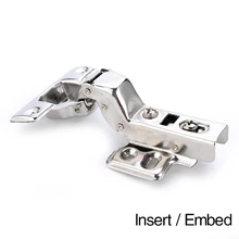  KAK C Series Hinge Stainless Steel Door Hydraulic Hinges Damper Buffer Soft Close For Cabinet Cupboard Furniture Hardware 