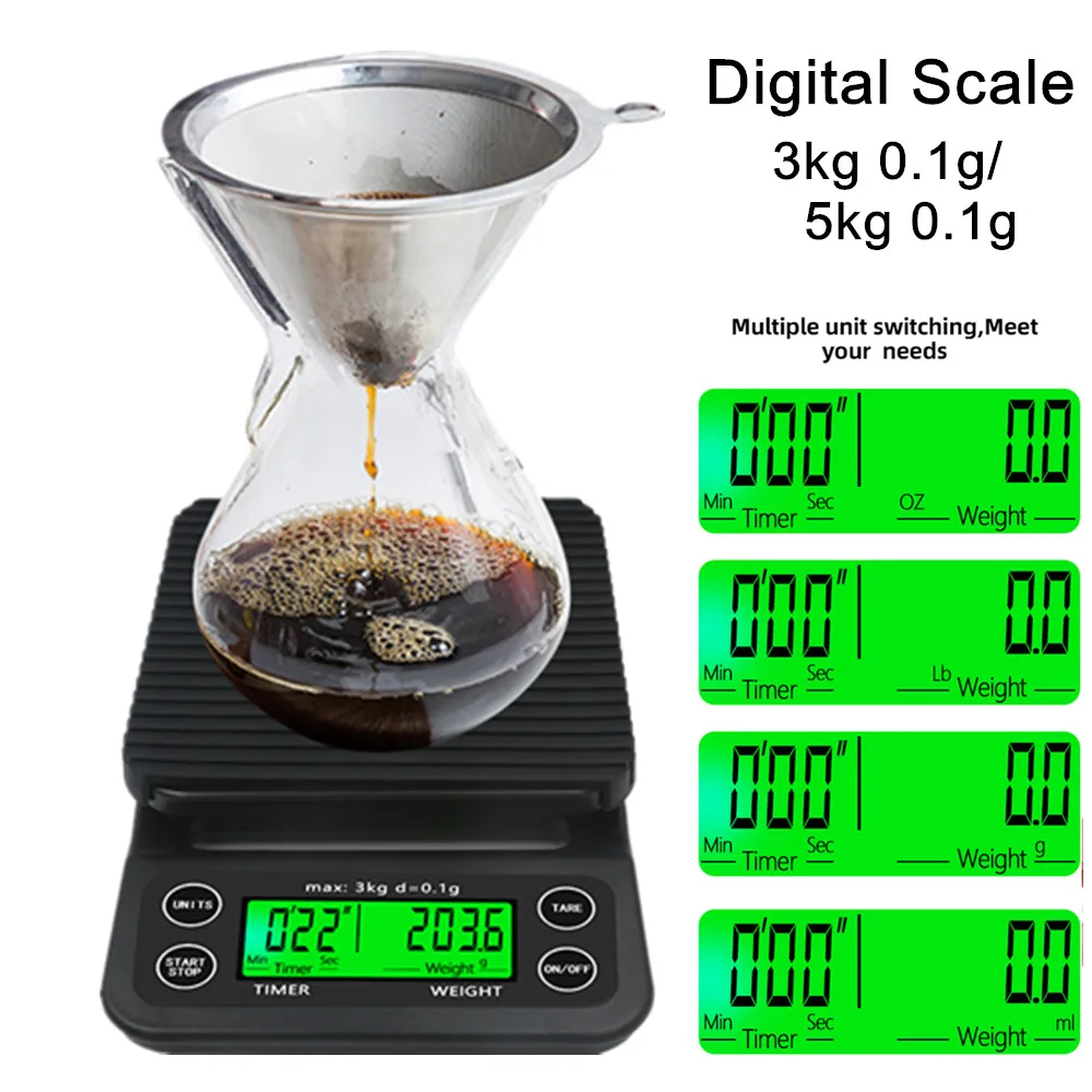 Food Scale, 500g by 0.01g Precise Digital Kitchen Scale Gram Scales Weight  Food Coffee Scale for Cooking Baking LCD Display - AliExpress