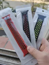 Solo bucle para reloj Apple Watch banda 44mm 40mm, 42mm, 38mm transpirable elástico de la correa banda pulsera de silicona iWatch Serie 3 4 5 SE 6 Correa