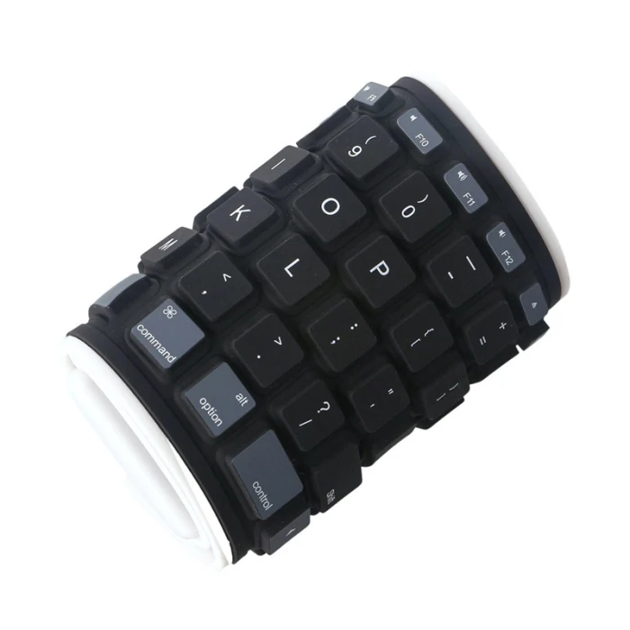 Универсальная Складная Водонепроницаемая силиконовая беспроводная bluetooth-клавиатура AS99