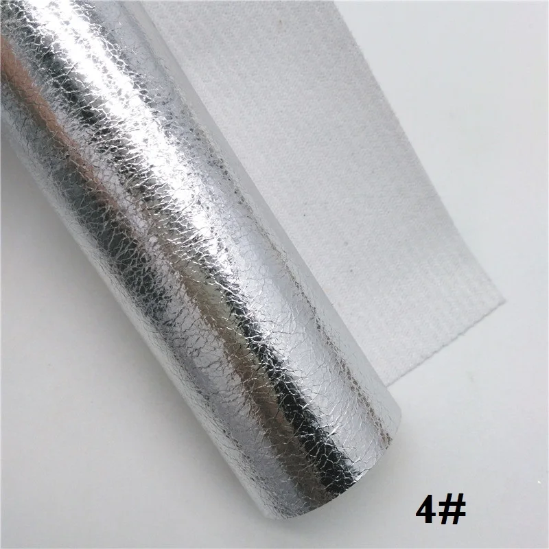 Glitterwishcome 21X29 см A4 размер винил для бантов металлическая трещина синтетическая кожа, искусственная ткань кожаные листы для бантов, GM630A - Цвет: 4