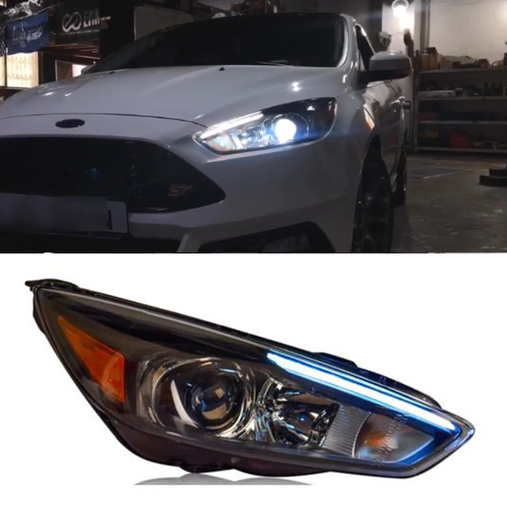 CSCSNL 2 шт фара в сборе для Ford Focus 4 фара ST дизайн светодиодный DRL HID вариант ксеноновый луч