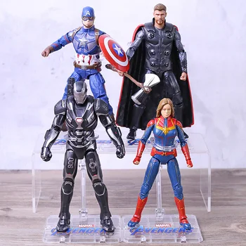 

Marvel Avengers 4 Endgame Captain America Marvel Thor War Machine PVC Action Figure Collectible Model Toy