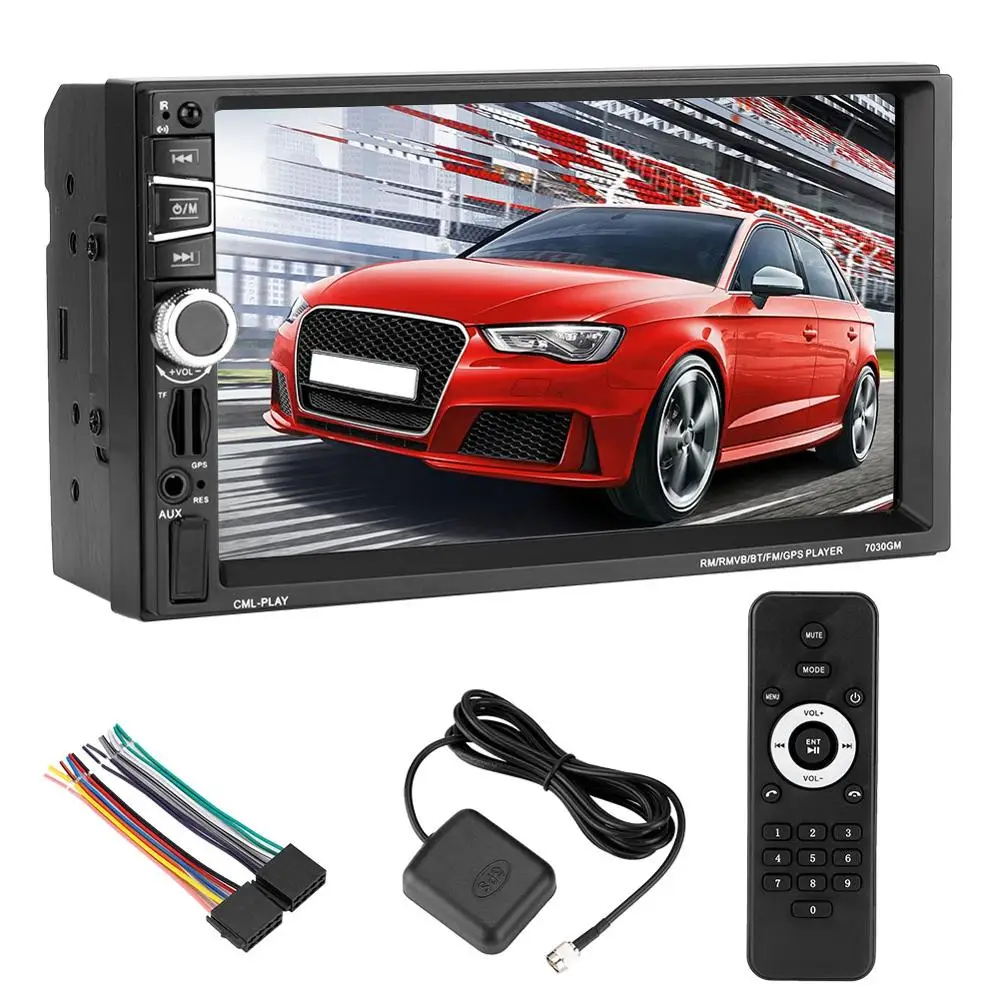 7 дюймовый 2Din MP5 7030GM Автомобильный Bluetooth MP4 плеер GPS сенсорный экран с поддержкой
