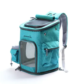 

Fashion Foldable Cat Travel Backpack Dog Cage Carrier Breathable Double Shoulders Bag M Size for Dogs Cats Outdoor Pet Products