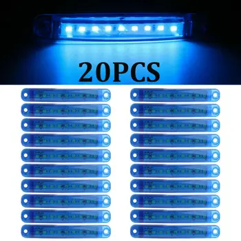

Blue Lights LED Side Marker Lights Waterproof Lamp DC 12-24V Universal