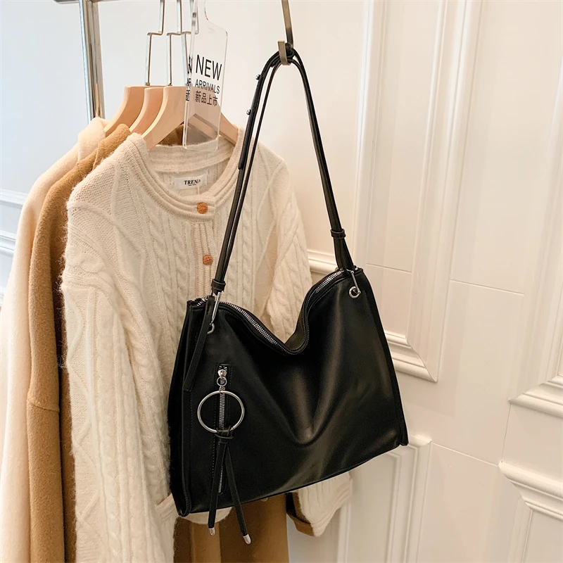 Original Brand New Fashion Retro Large-capacity Simple Female Bag 2021 Handbag Texture Shoulder Tote | Багаж и сумки
