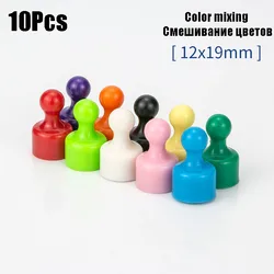 12 x 19mm Colored Strong Magnets Noticeboard Thumbtacks Message Pushpin Whiteboard Magnet NdFeB Magnetic Fridge Sticker Magnetic