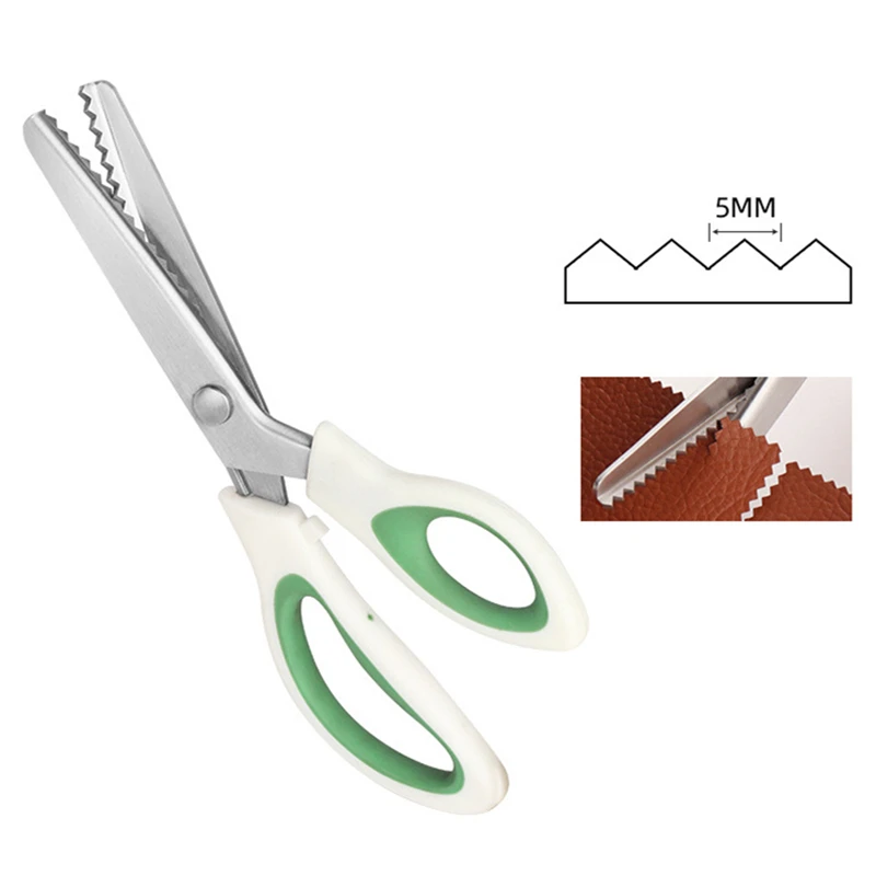 Stainless Steel Pinking Shears Fabric Sewing Scissors Professional