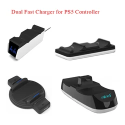 Cargador rápido Dual para mando inalámbrico PS5, base de carga, estación de acoplamiento, soporte para Sony PlayStation 5, Joystick