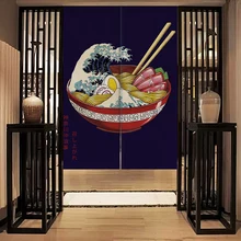 Японская дверная занавеска для кухни, спальни, перегородка, занавеска для туалета, половина занавески, фэн-шуй, занавеска Норен