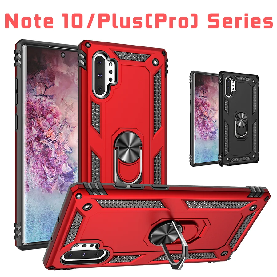 Note10 чехол для телефона с подставкой samsung Galaxy note 10 Plus Pro Чехлы Чехол sam gaxy 10note + не