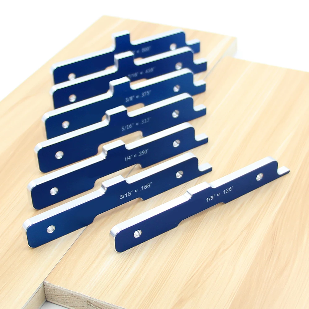 

7Pcs Set Up Bars Table Saw Router Table Shaper Router Table Set Up Bars Woodworking Depth Test Distance for Height Adjusting N5