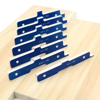 

7pcs Set Up Bars for Table Saw Router Table Shaper Router Table Set Up Bars Woodworking Depth Test Distance