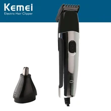 KM-522B, 2 в 1, электрический триммер для носа, машинка для стрижки волос, профессиональный триммер для волос, бритва, бритва для салона, для мужчин, машинка для стрижки