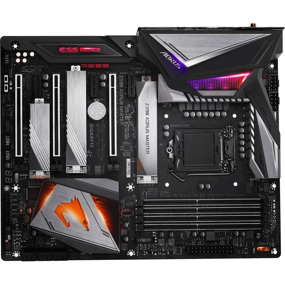 Материнская плата Gigabyte Z390 AORUS MASTER Soc-1151v2 Intel Z390 4xDDR4 ATX AC`97 8ch(7.1) GbLAN R