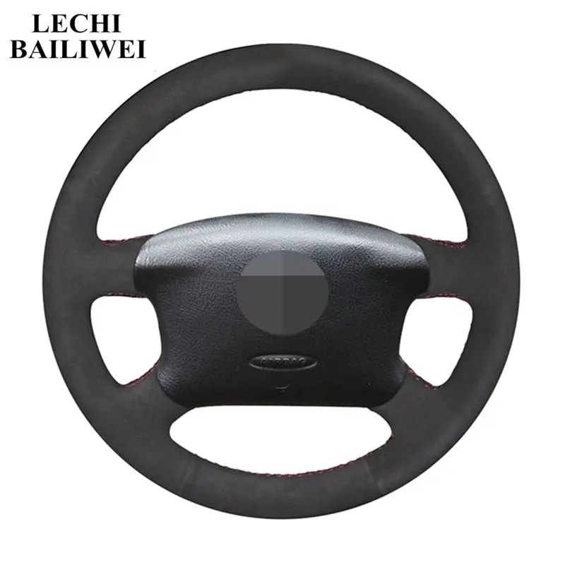 Сшитая вручную черная замшевая искусственная кожа для Volkswagen VW Golf 4 1998 2004 Passat B5 1996