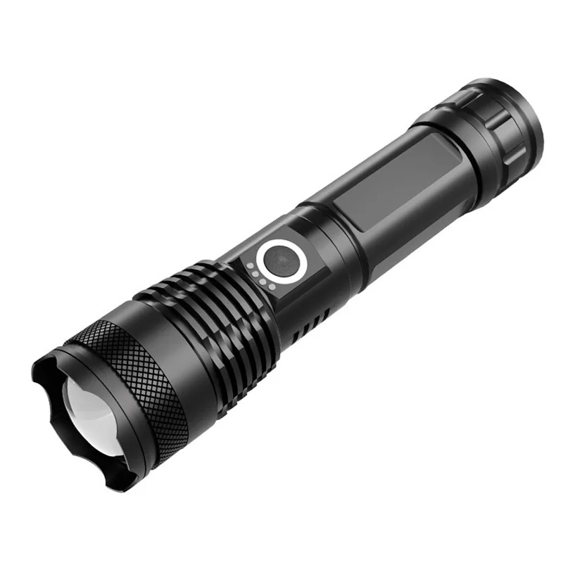 Светодиодный фонарик с зумом XHP70 фонарь USB Перезаряжаемый водонепроницаемый фонарь ультра яркий