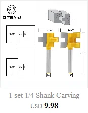 3 шт. 90 градусов 1/4 шестигранный хвостовик Зенковка сверло 5 Флейта 12-19 мм деревообрабатывающий счетчик Раковина фаски Debur набор инструментов DT6