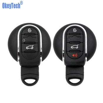 

OkeyTech Smart Remote Control Car Key Shell For BMW Mini Cooper 2015 2016 2017 2018 2 3 Buttons Case Cover Fob Blank Uncut Blade
