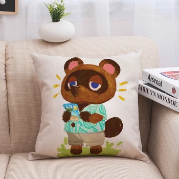 

Animal Crossing Cushion Cover Cartoon Animal linen Throw Pillow Case Cover Decoration Pillowcases