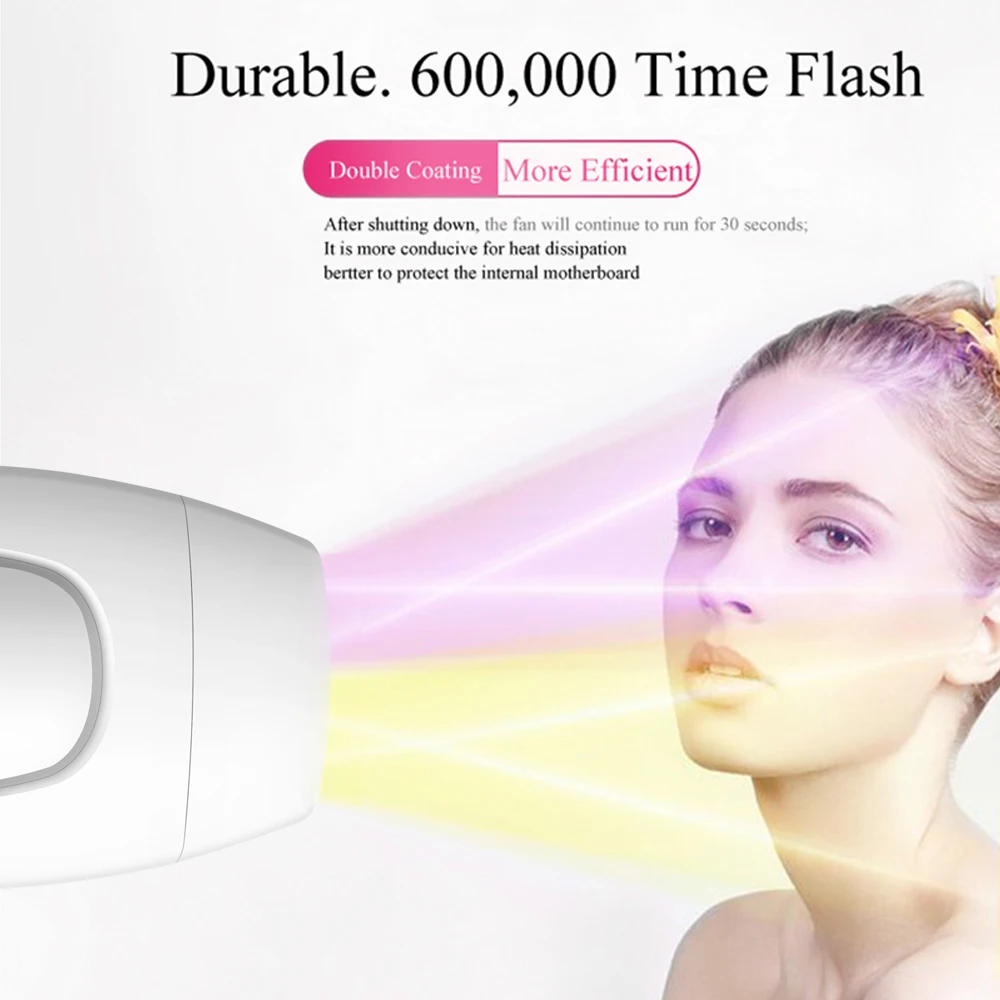 Профессиональный Перманентный IPL лазерный депилятор 600000 flash LCD эпилятор для