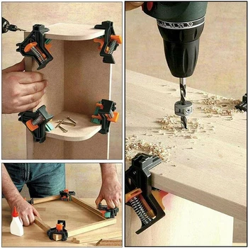 

90 Degree Right Angle Clip Fixed Clip Picture Frame Angle Clip Woodworking Manual Tool Furniture Repair Photo Reinforcement