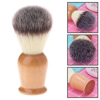Kaufen Männer Rasieren Pinsel Nachahmung Dachs Haar Holz Griff Razor Salon Barber Werkzeug RXJC
