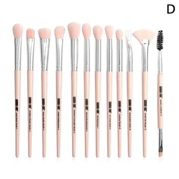 

Makeup brushes set professional 12 pcs/lot Makeup Brushes Eyeliner Eye Set Blending Eyebrow For Makeup Tool Eyelash Shadow Q8D5