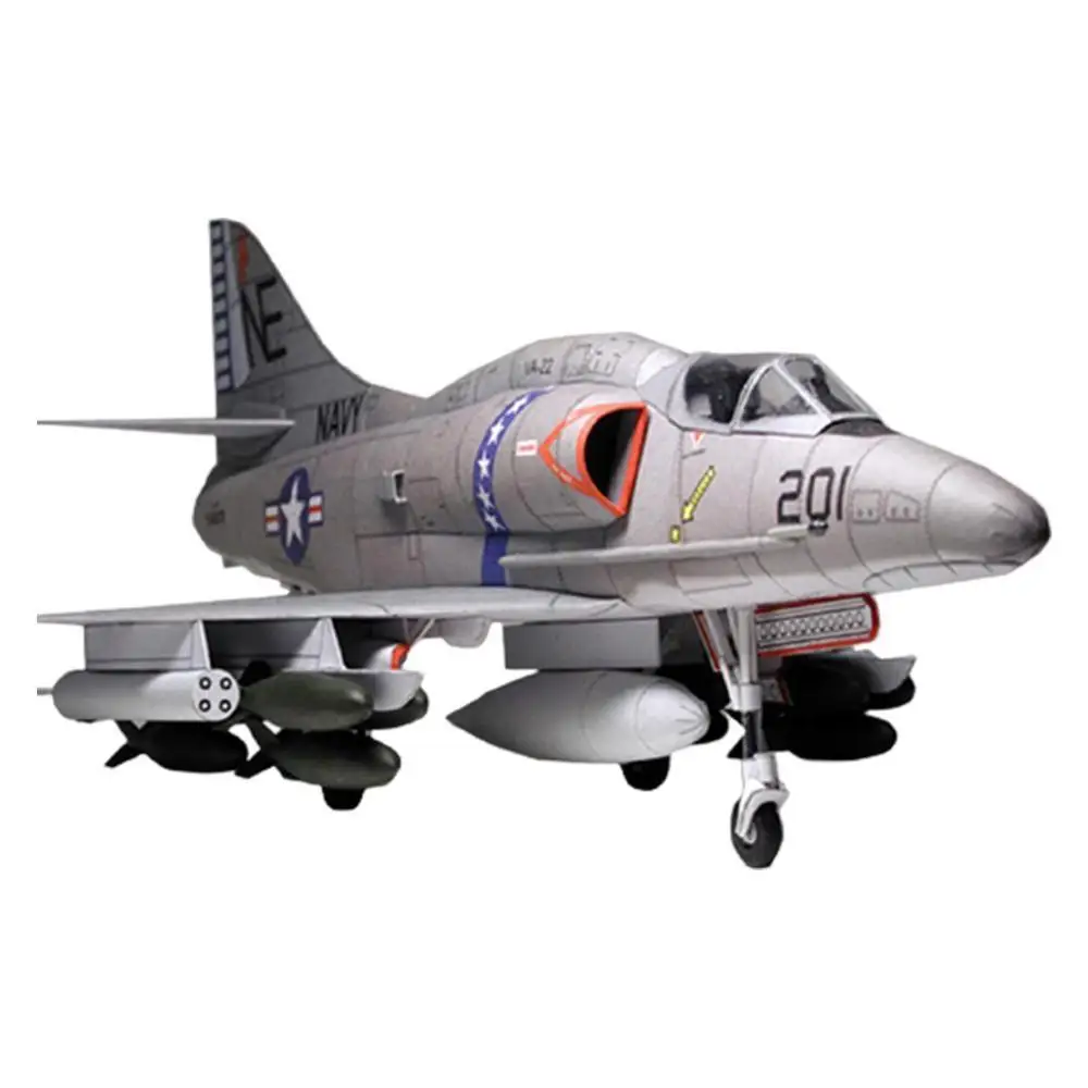 Модель самолета Skyhawk в масштабе 1:33 США 3D бумажная карточка для сборки
