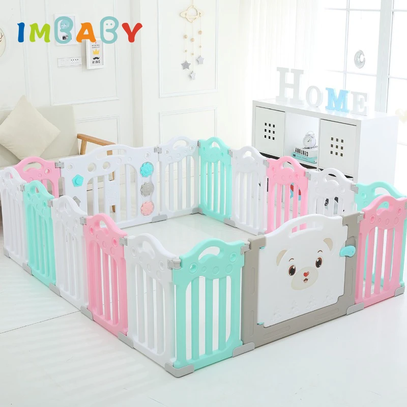 IMBABY многоугольный игровой бассейн для детей съедобные PP детские ограждение